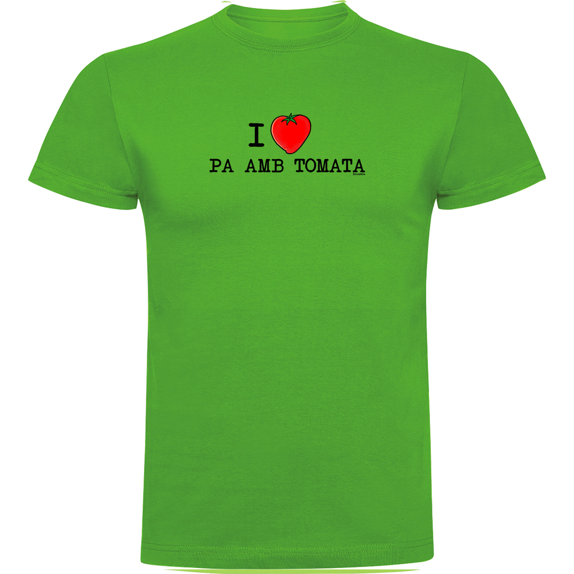 T Shirt Catalonie I Love Pa amb Tomata Korte Mouwen Man