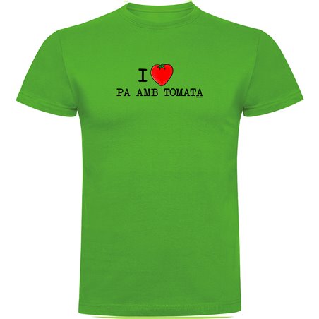 T Shirt Catalonie I Love Pa amb Tomata Korte Mouwen Man