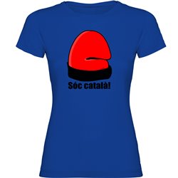 T Shirt Katalonien Soc Catala Kortarmad Kvinna