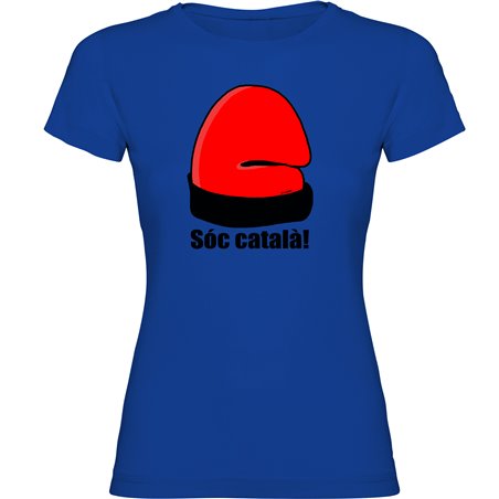 T Shirt Katalonien Soc Catala Kortarmad Kvinna