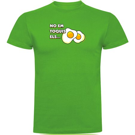 T Shirt Catalogna No Em Toquis els Ous Manica Corta Uomo