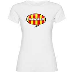 T Shirt Katalonien Sapastre Kortarmad Kvinna