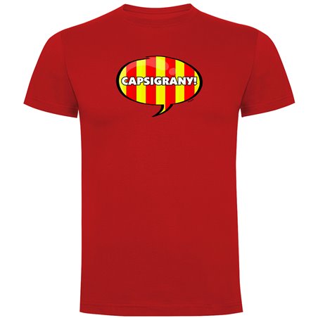 T Shirt Katalonia Capsigrany Krotki Rekaw Czlowiek