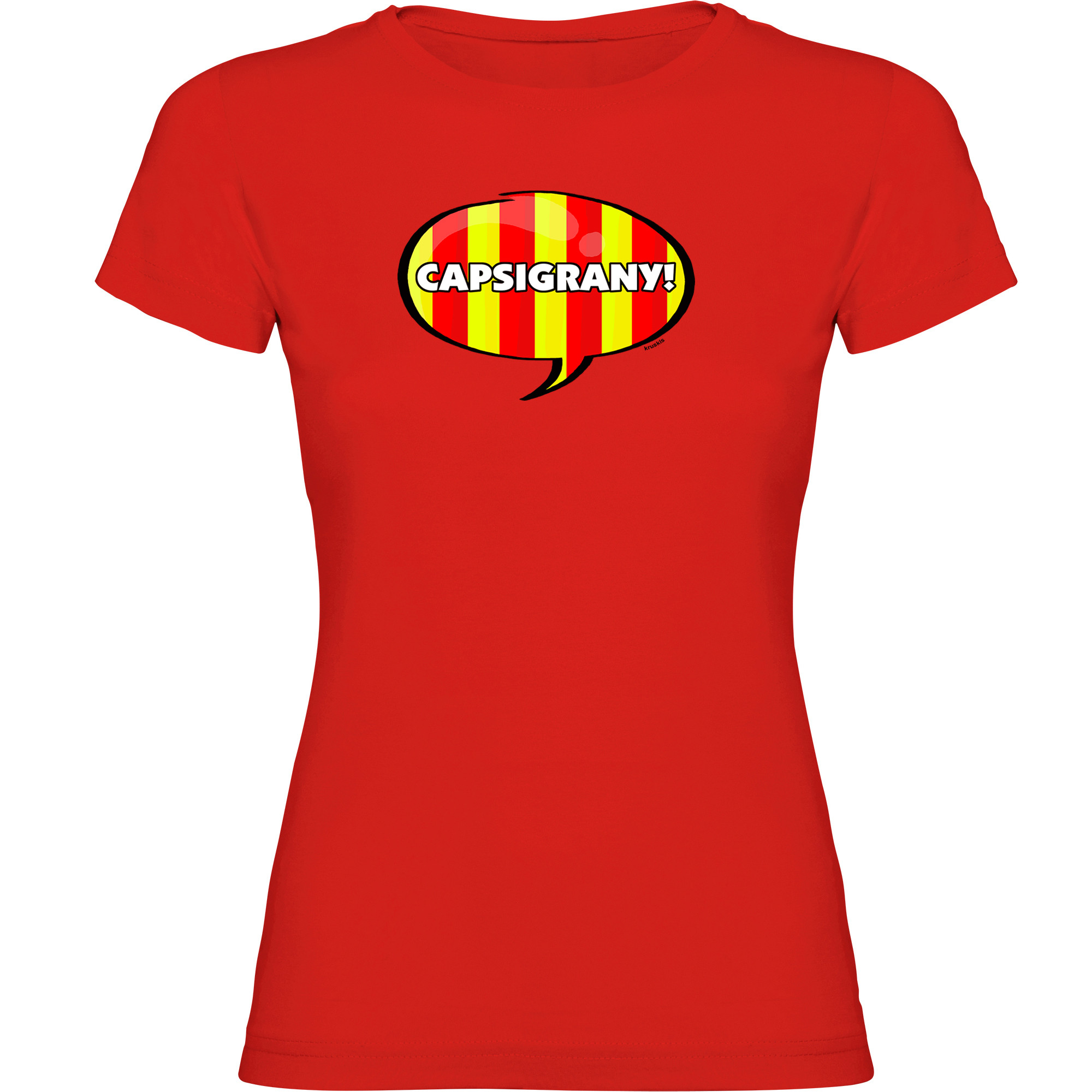 T Shirt Katalonien Capsigrany Kortarmad Kvinna