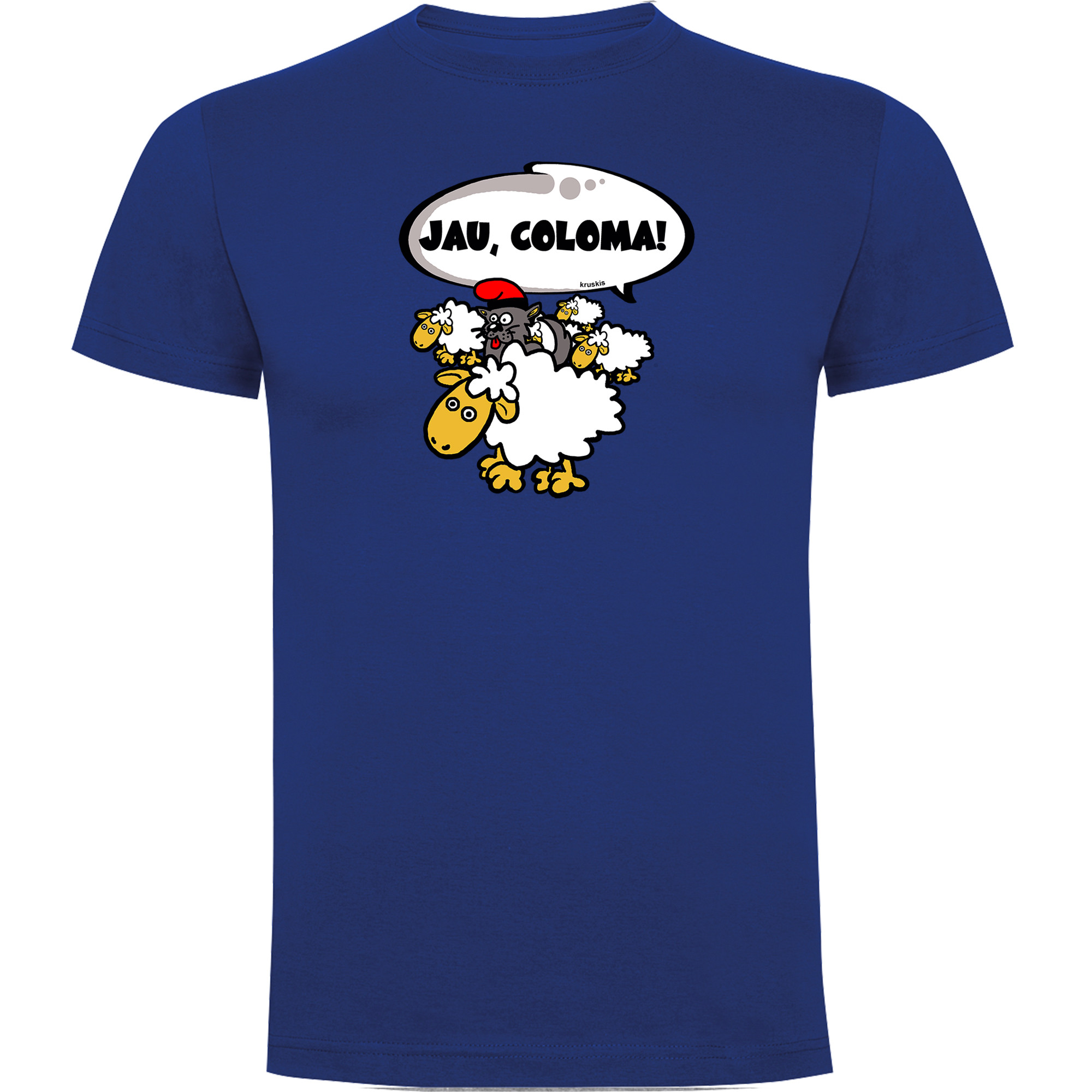 T Shirt Catalogna Jau Coloma Manica Corta Uomo
