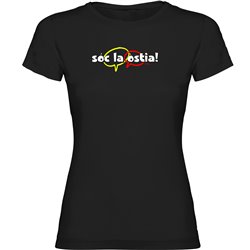 Camiseta Catalunya Soc la ostia Manga Corta Mujer