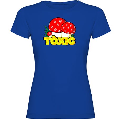 T Shirt Katalonien Toxic Kortarmad Kvinna
