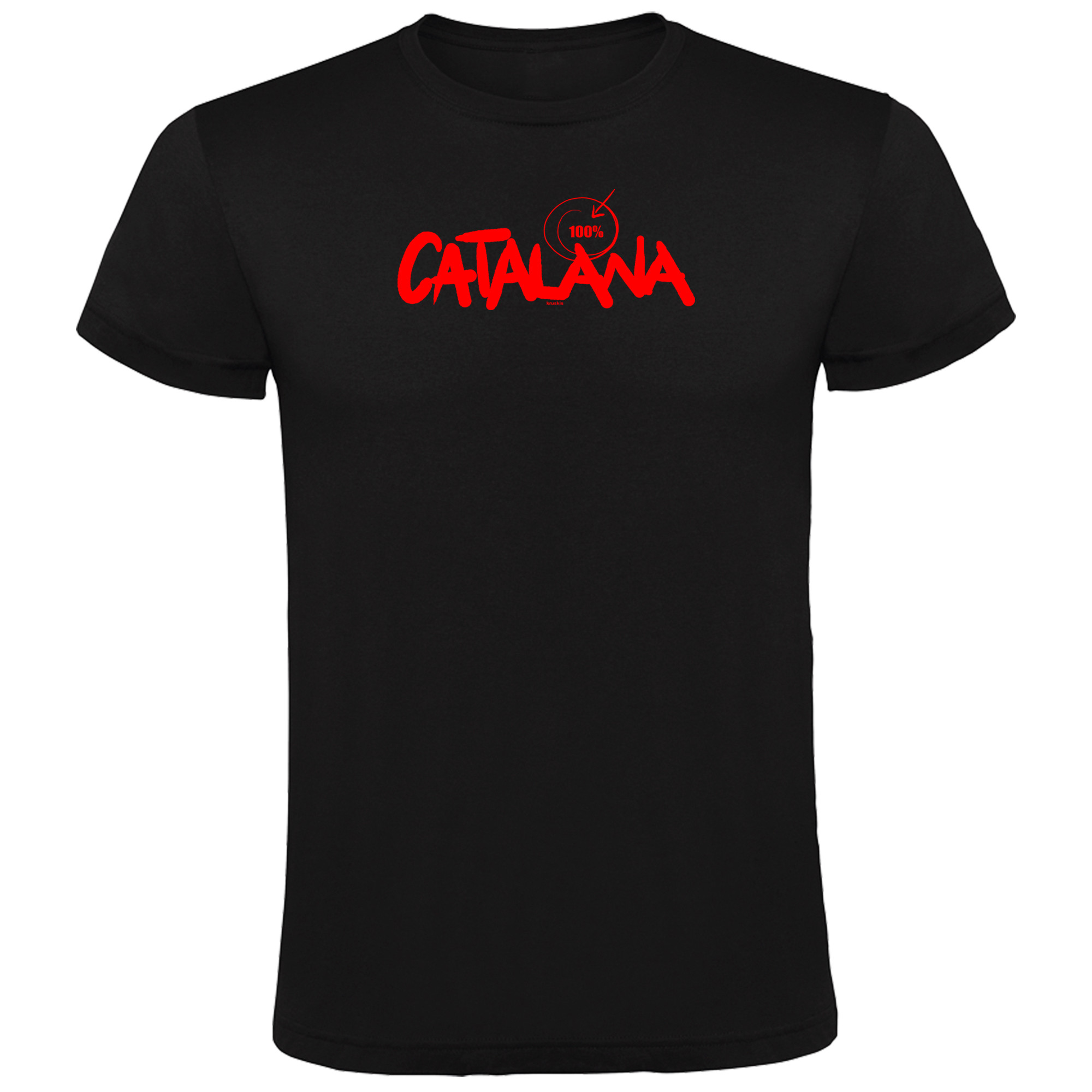 T Shirt Katalonien 100 % Catalana Kortarmad Man