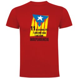 Camiseta Catalunya 11 de Setembre 2012 Manga Corta Hombre