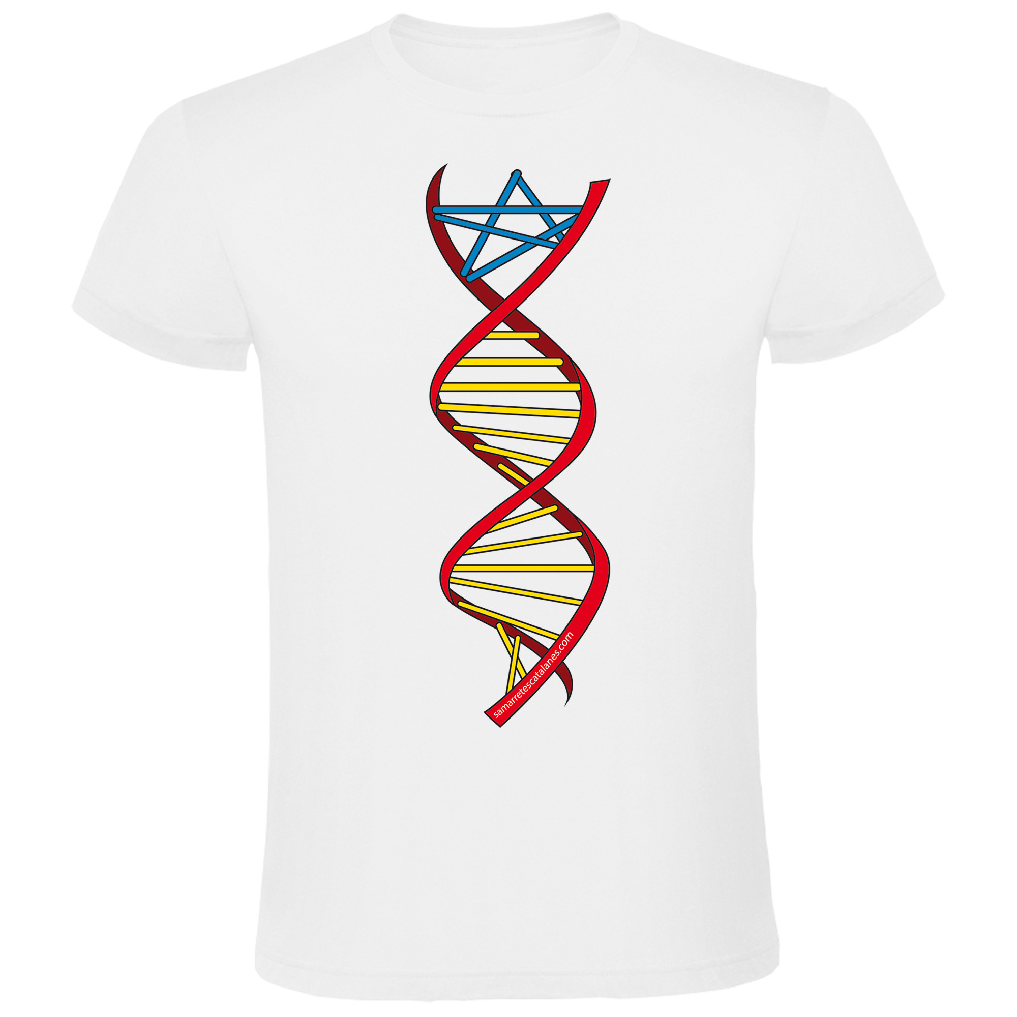 T Shirt Katalonia ADN Independent Krotki Rekaw Czlowiek