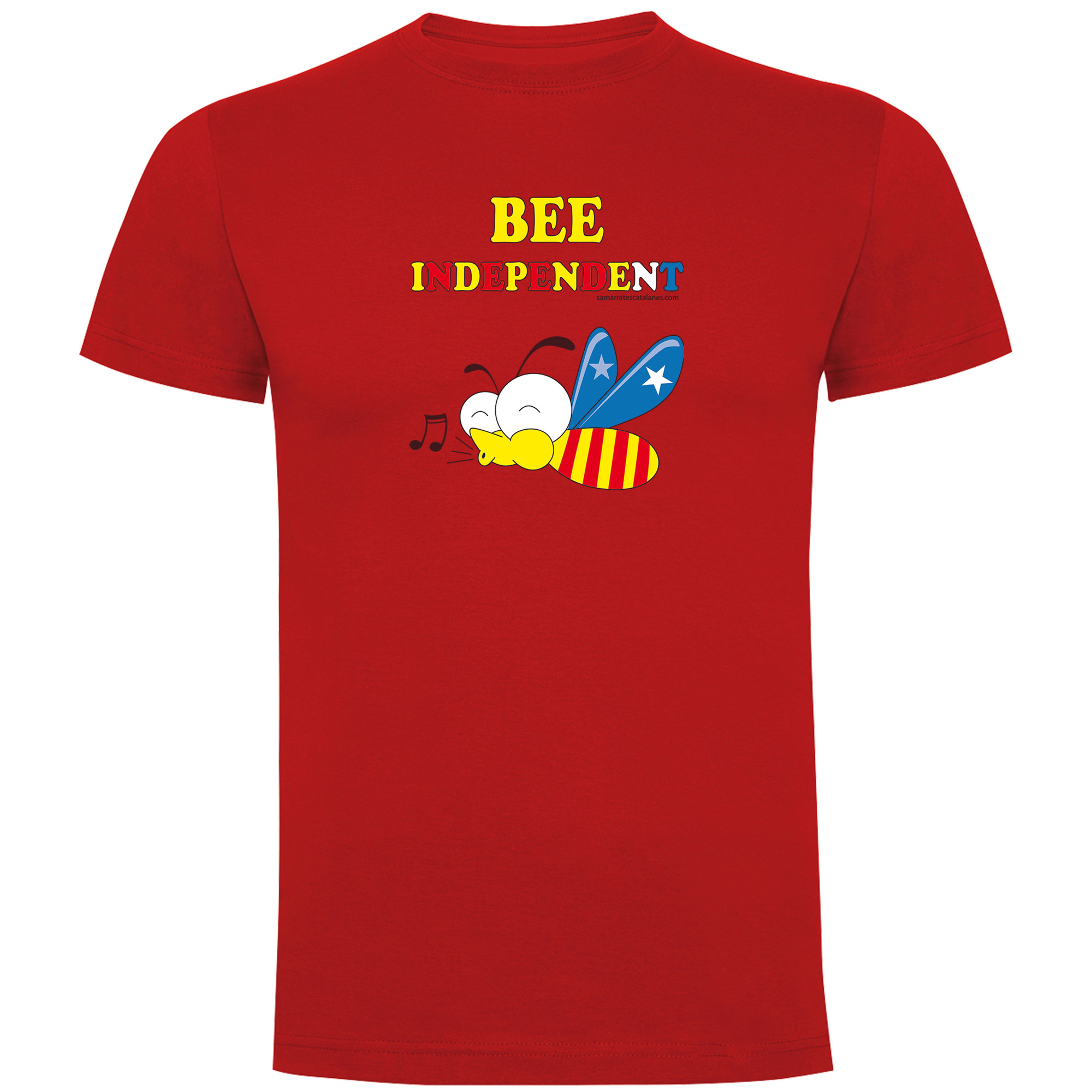 T Shirt Katalonia Bee Independent Krotki Rekaw Czlowiek