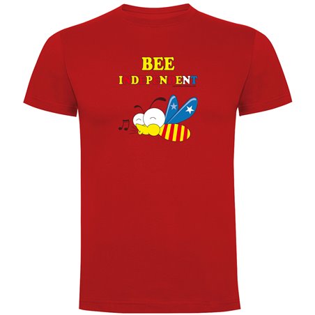 T Shirt Catalonia Bee Independent Short Sleeves Man