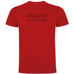 T Shirt Katalonia Catalonia is not Spain Krotki Rekaw Czlowiek