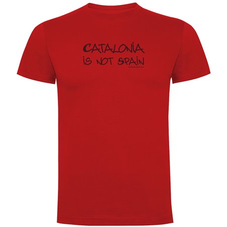 T Shirt Catalogna Catalonia is not Spain Manica Corta Uomo