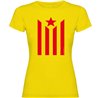 T Shirt Katalonien Estelada Zurzarm Frau
