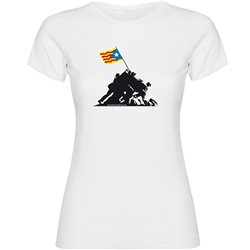 T Shirt Katalonien Iwo Jima Independent Kortarmad Kvinna