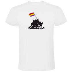 Camiseta Catalunya Iwo Jima Republicana Manga Corta Hombre