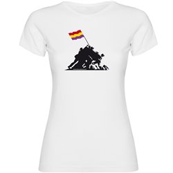 T Shirt Catalogne Iwo Jima Republicana Manche Courte Femme