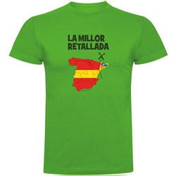 Camiseta Catalunya La Millor Retallada Manga Corta Hombre