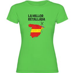 T Shirt Catalonia La Millor Retallada Short Sleeves Woman