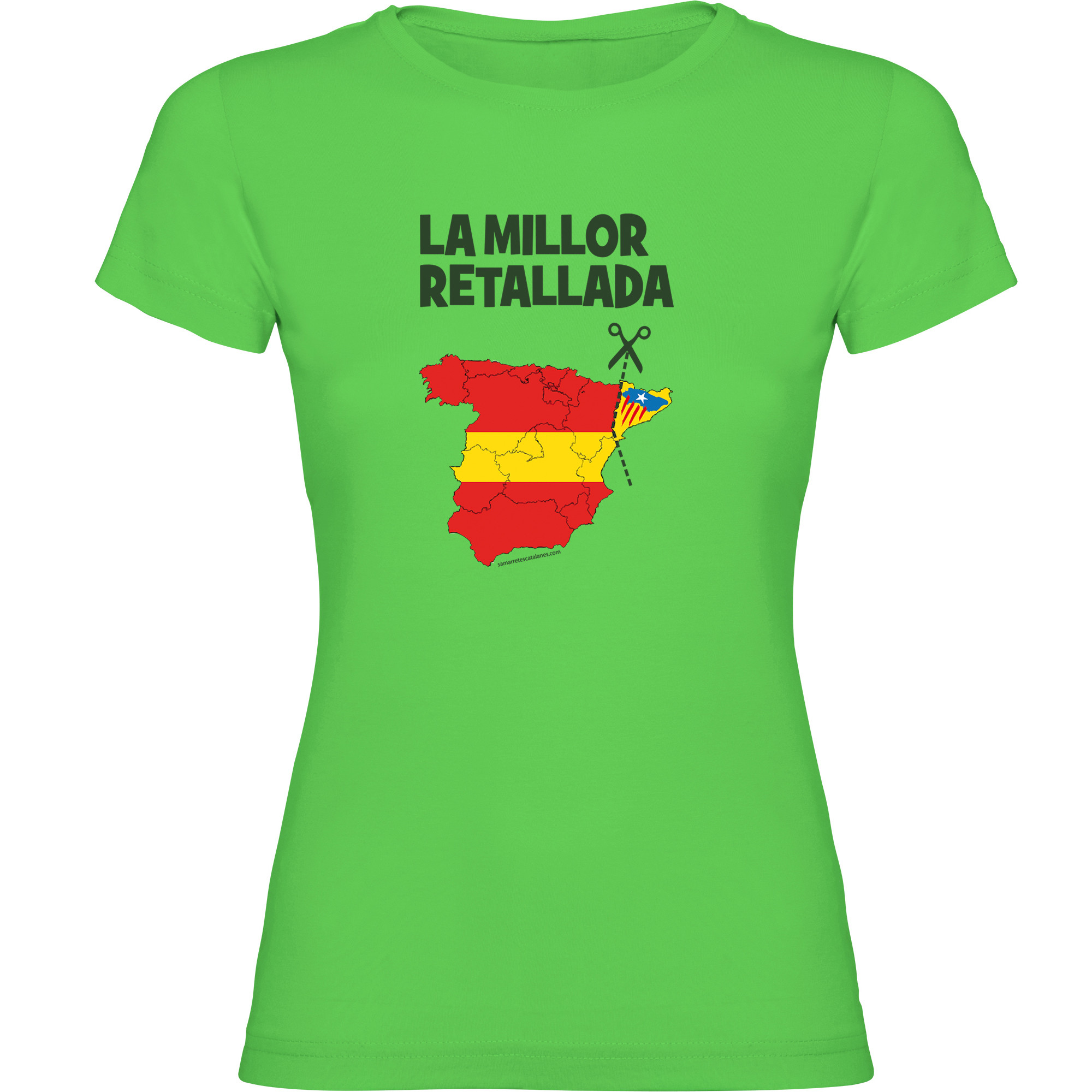 T Shirt Catalonie La Millor Retallada Korte Mouwen Vrouw