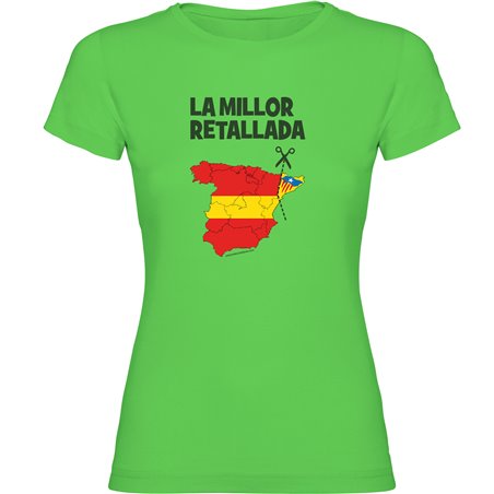T Shirt Catalogna La Millor Retallada Manica Corta Donna