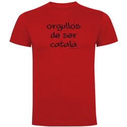 T Shirt Catalonie Orgullos de Ser Catala Korte Mouwen Man