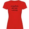 T Shirt Catalonia Orgullos de Ser Catala Short Sleeves Woman