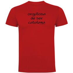 T Shirt Catalonie Orgullosa de Ser Catalana Korte Mouwen Man