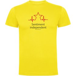 T Shirt Catalonie Sentiment Independent Korte Mouwen Man