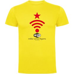 T Shirt Catalonia Wifi Independent Short Sleeves Man