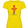 T Shirt Katalonien Wifi Independent Kortarmad Kvinna