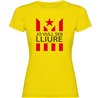 T Shirt Catalonia Jo Vull Ser LLiure Short Sleeves Woman