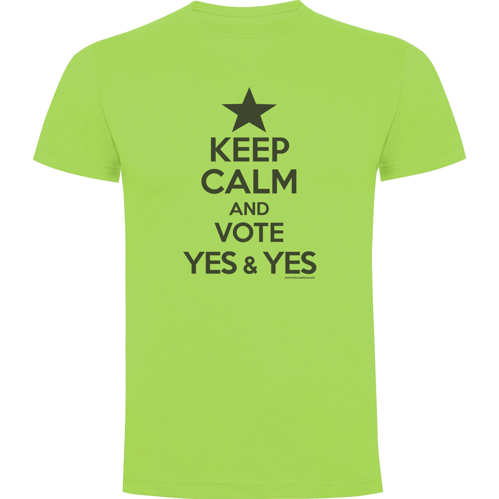 T Shirt Catalogne Keep Calm And Vote Yes Manche Courte Homme