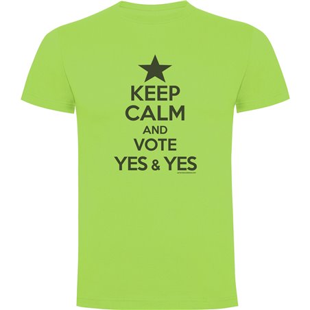 T Shirt Catalonia Keep Calm And Vote Yes Short Sleeves Man