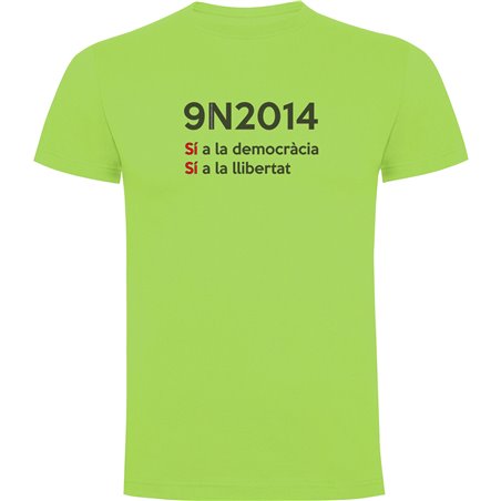 T Shirt Katalonien 9N2014 Kortarmad Man