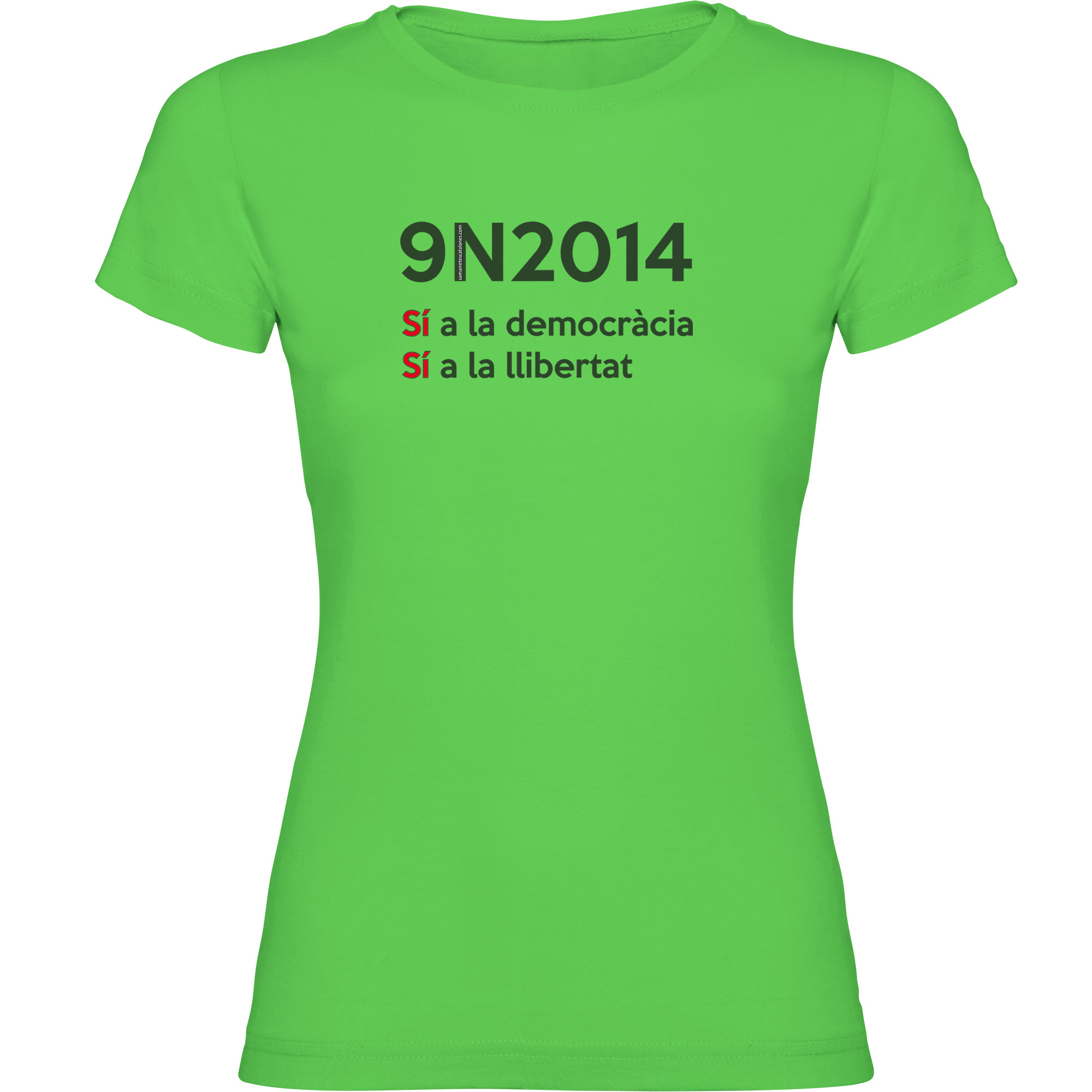 T Shirt Catalonie 9N2014 Korte Mouwen Vrouw