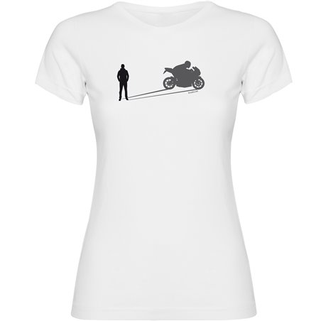 T Shirt Motorcycling Shadow Motorbike Short Sleeves Woman