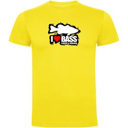 Camiseta Pesca I Love Bass Manga Corta Hombre