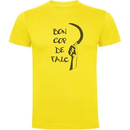 T Shirt Katalonia Bon cop de Falç Krotki Rekaw Czlowiek