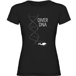 T Shirt Duiken Diver DNA Korte Mouwen Vrouw