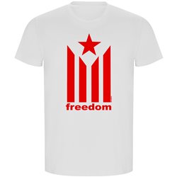 T Shirt ECO Catalonie Estelada Freedom Korte Mowen Man