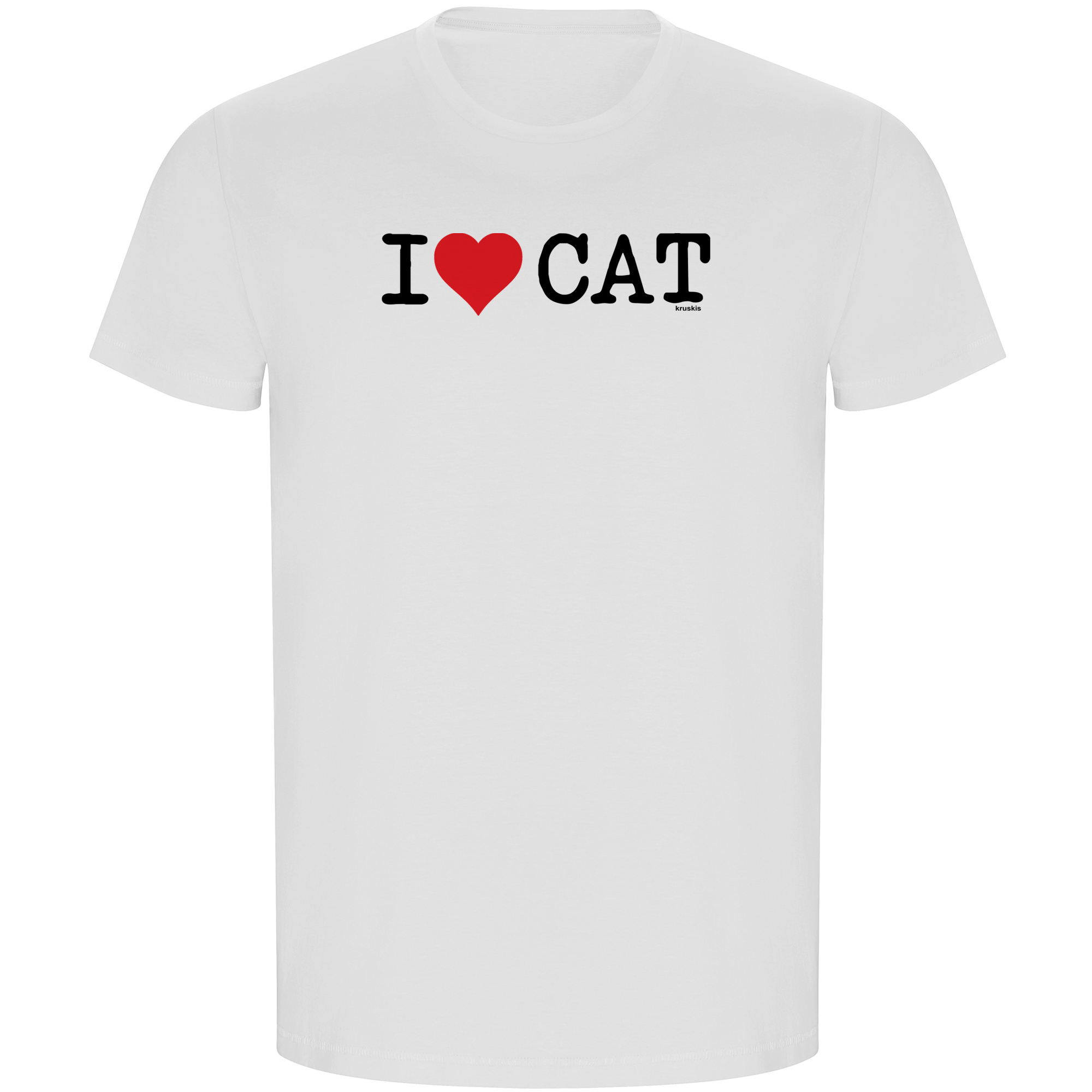 T Shirt ECO Catalogna I Love CAT Manica Corta Uomo