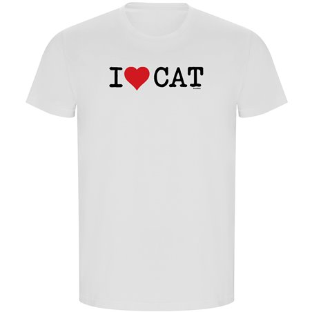 T Shirt ECO Catalogna I Love CAT Manica Corta Uomo