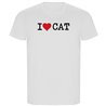 T Shirt ECO Catalonie I Love CAT Korte Mowen Man