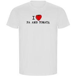 T Shirt ECO Katalonia I Love Pa amb Tomata Krotki Rekaw Czlowiek
