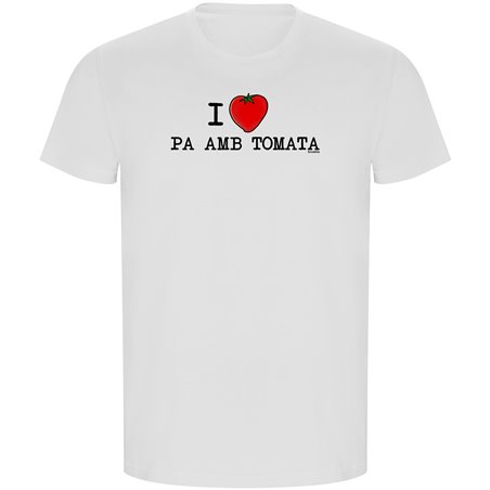 T Shirt ECO Catalonie I Love Pa amb Tomata Korte Mowen Man