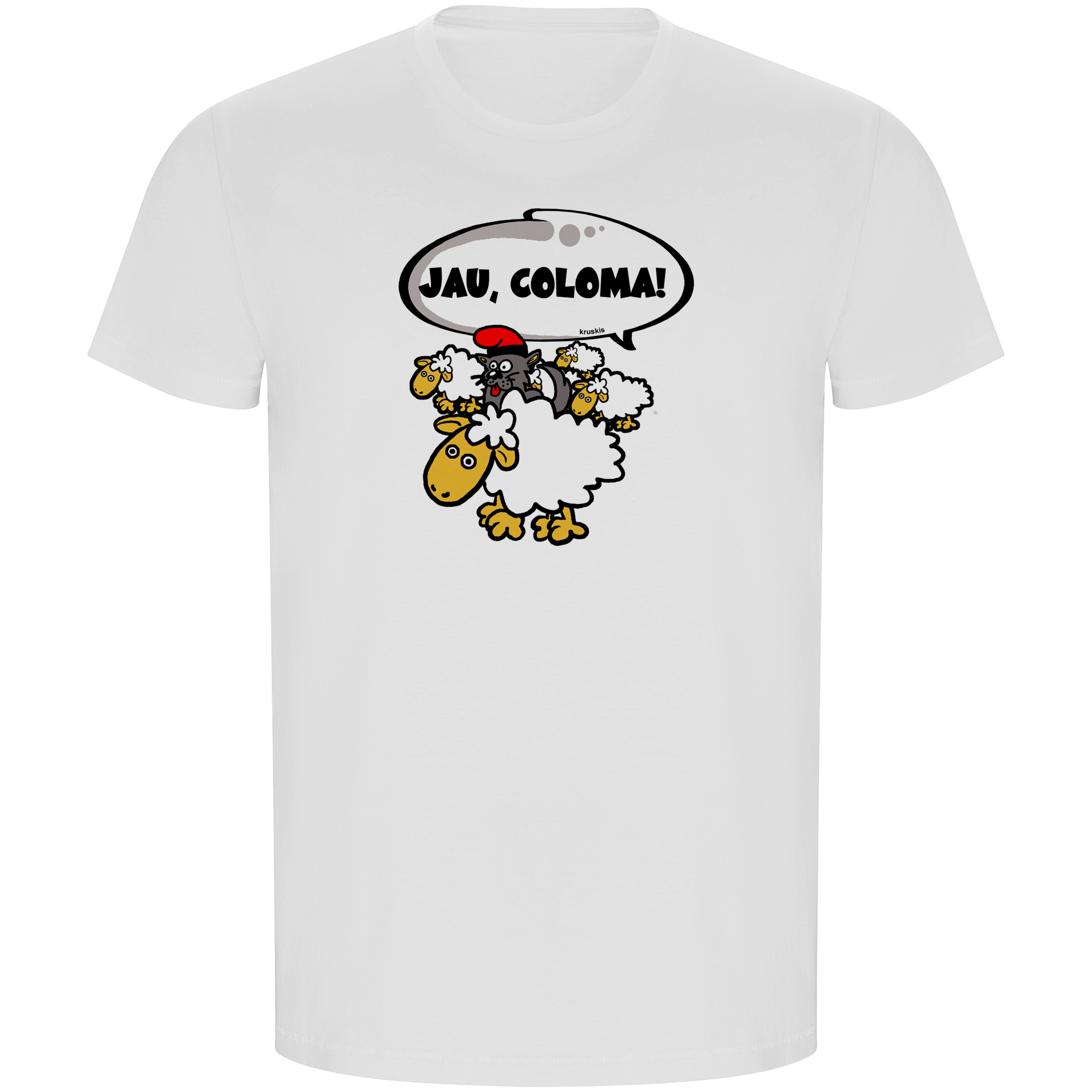 T Shirt ECO Katalonien Jau Coloma Kortarmad Man