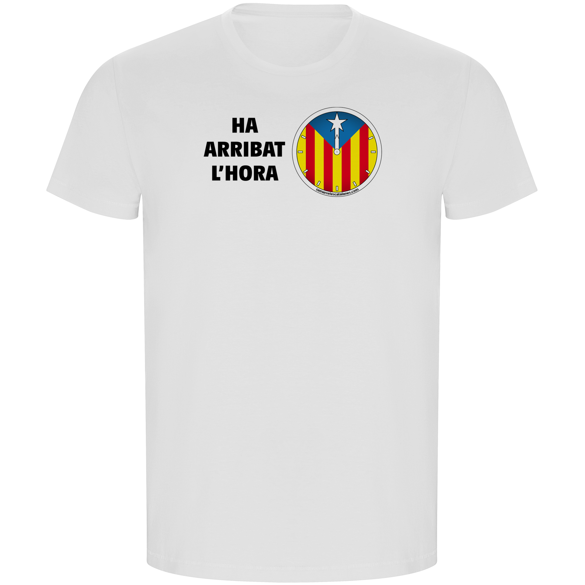 T Shirt ECO Katalonien Rellotge Independencia Kurzarm Mann