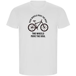 T Shirt ECO Cykling Four Wheels Move the Body Kortarmad Man